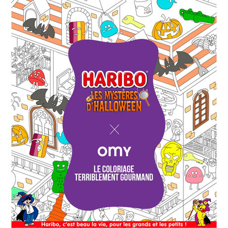 Coloriage poster géant Halloween OMY x Haribo image number null